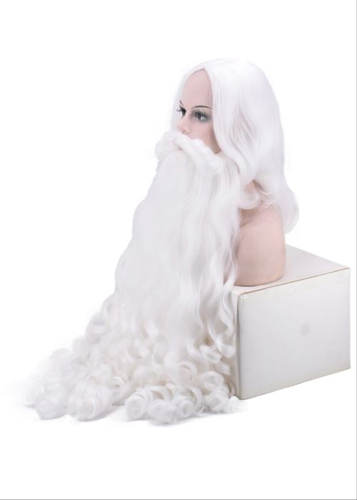 Борода + Парик Деда Мороза 60см