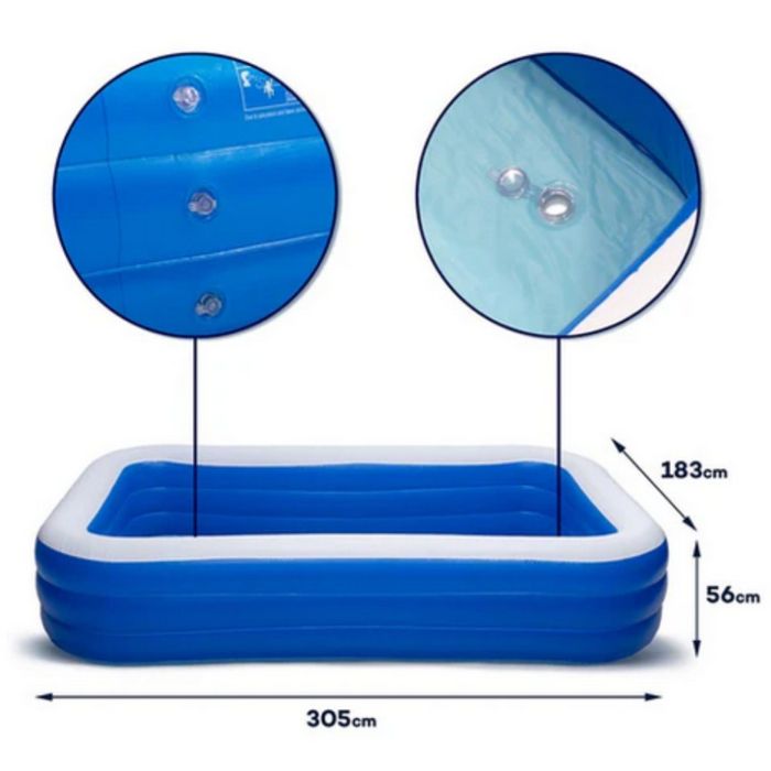 Голям надуваем семеен басейн