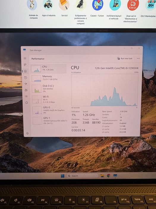Dell XPS 15 9520 | i9-12900HK | 32GB DDR5 | 1TB SSD | 4K Touch