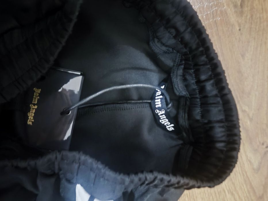 штаны palm angels чёрно-белые