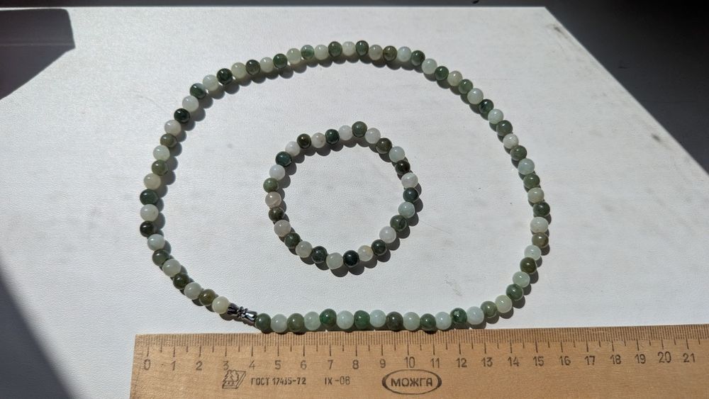 Ожерелье и браслет из Мьянмы