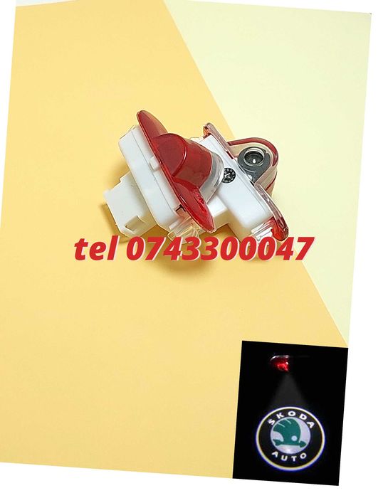 Proiector Led Cu Logo Skoda Octavia 2  Btsl019