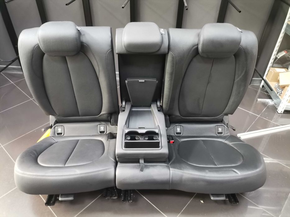 Черен Кожен Салон Dakota BMW 2 F45 F46 Седлаки + Тапицерия + Конзола