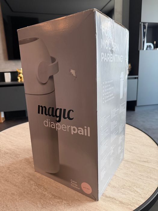 Magic Хигиенен кош за 25 пелени Majestic Diaper Pail Blush Pink