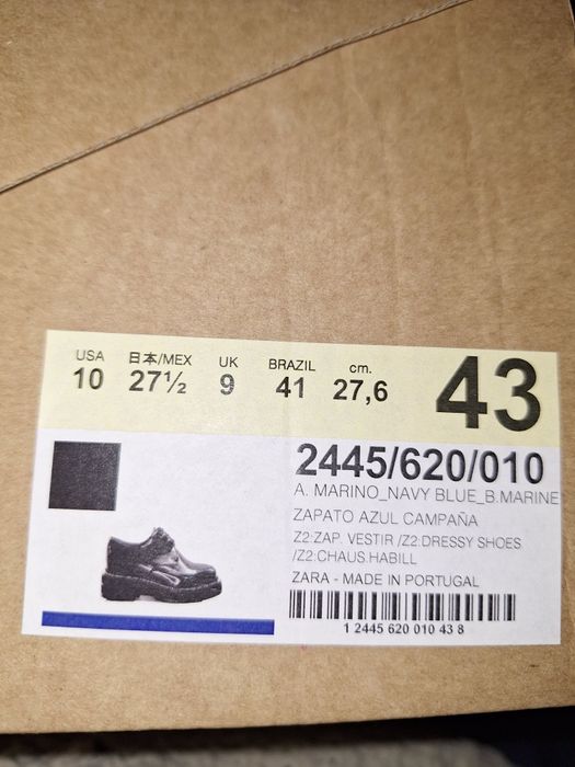 Нови Сини обувки ZARA, 43 н