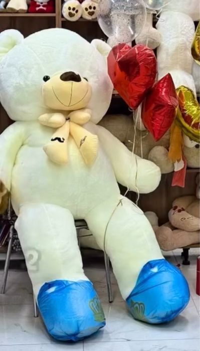 Мишка белая большая