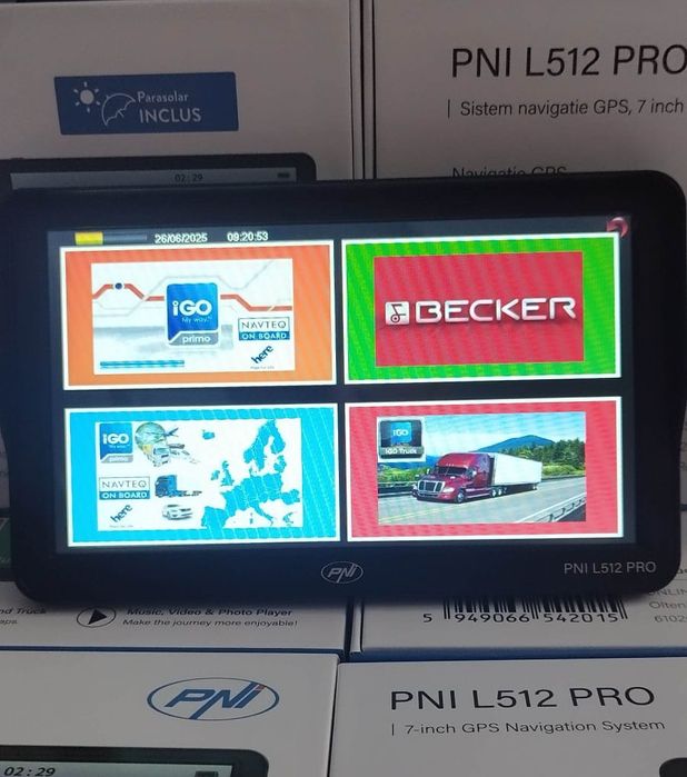 PNI L512 Pro 7" - gata de drum, full europa camion