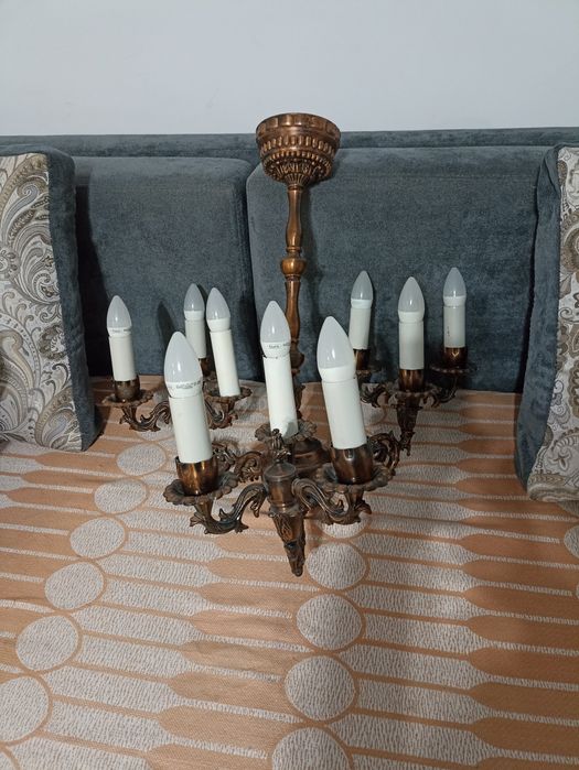 Люстра, бронзовая