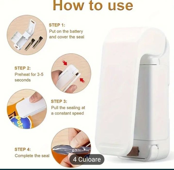 Sigilator termic pentru pungi