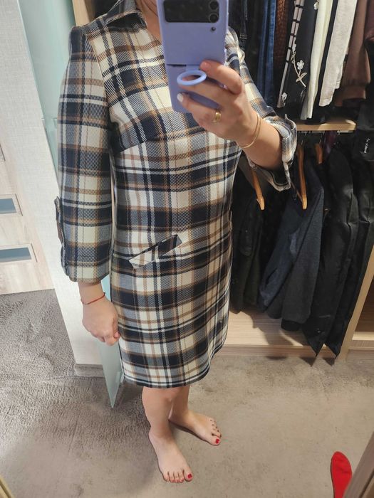 Рокля карирана Lucy размер М