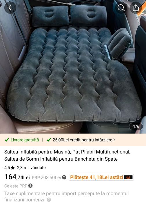 Saltea pentru mașină