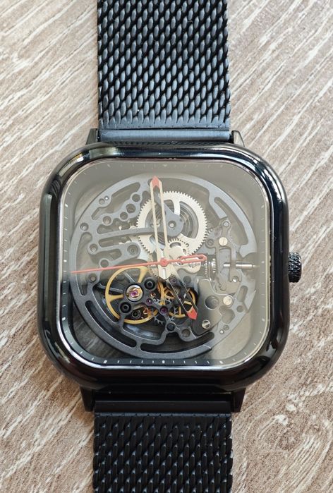 CIGA Design Series C Skeleton Automatic – Механичен часовник, Сапфирено стъкло + кожена и метална каишка