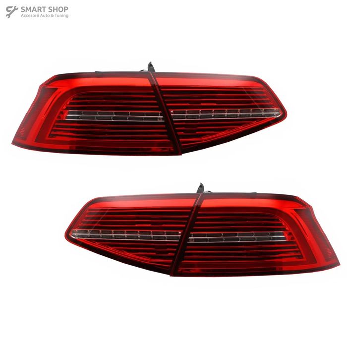 Stopuri LED compatibil cu VW Passat B8 3G (2015-2019) Sedan Matrix R line cu semnal dinamic