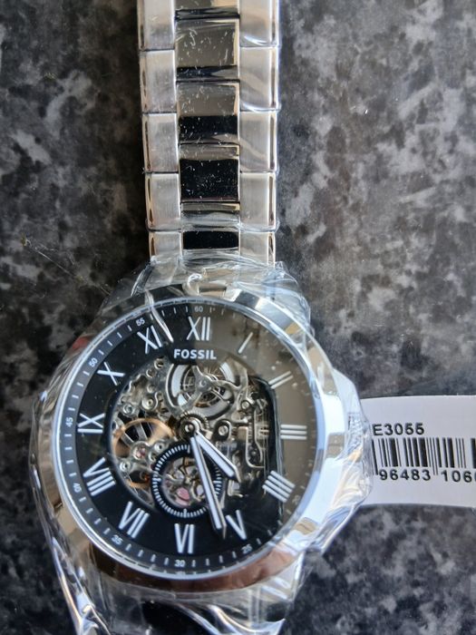 Нов часовник Fossil Grant Automatic Skeleton ME3055