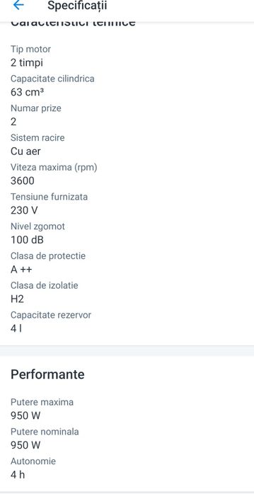 Vând generator curent