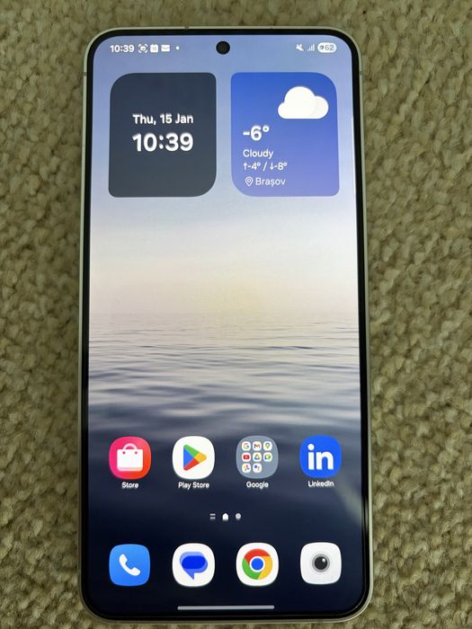 Samsung Galaxy S24 128GB Marble White - Ca Nou, Baterie 99%, 5G