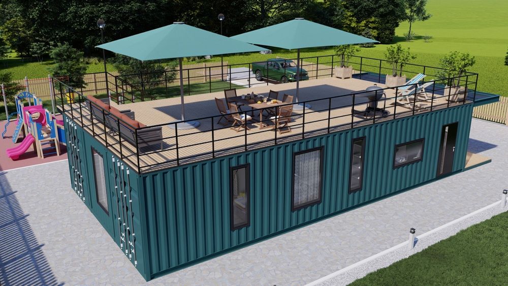 Модульный дом Жилой контейнер Павильон