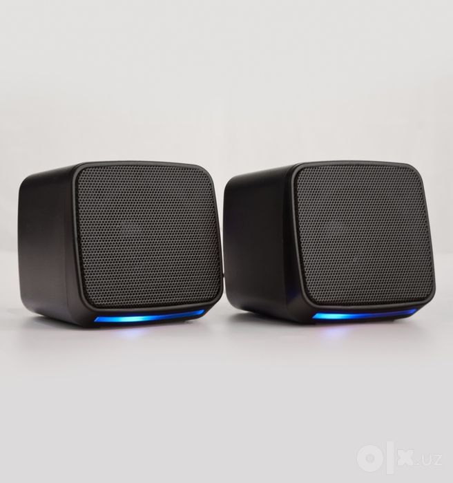 Колонки мини с RGB подсветкой, для компьютеров, смартфонов и ноутбуков