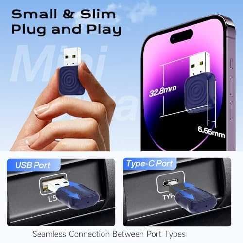 Нов Безжичен адаптер CarPlay Android Auto USB-A/C Plug & Play за кола