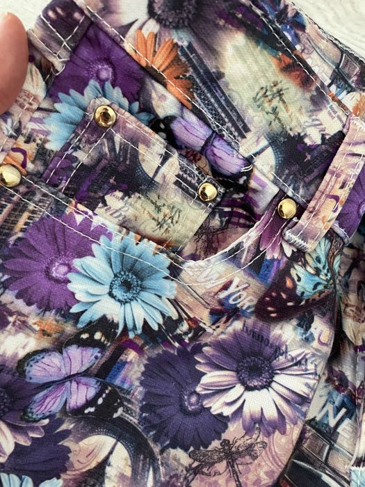 Флорални дънки-меки, красиви, удобни