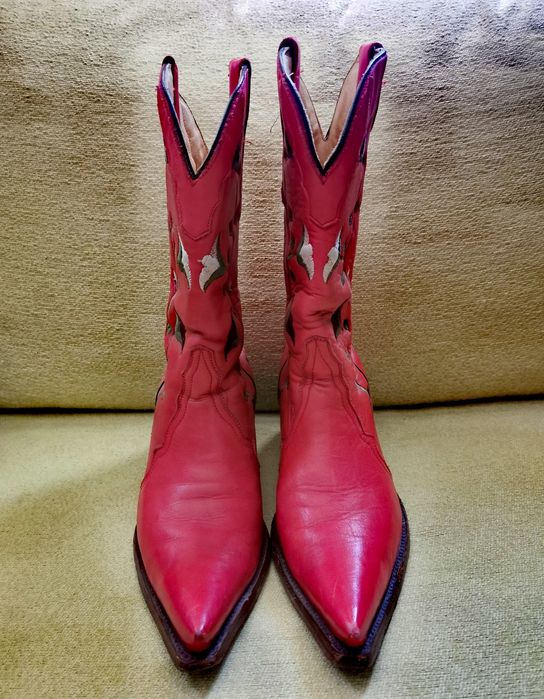 Каубойски ботуши с бродирани цветя Buffalo