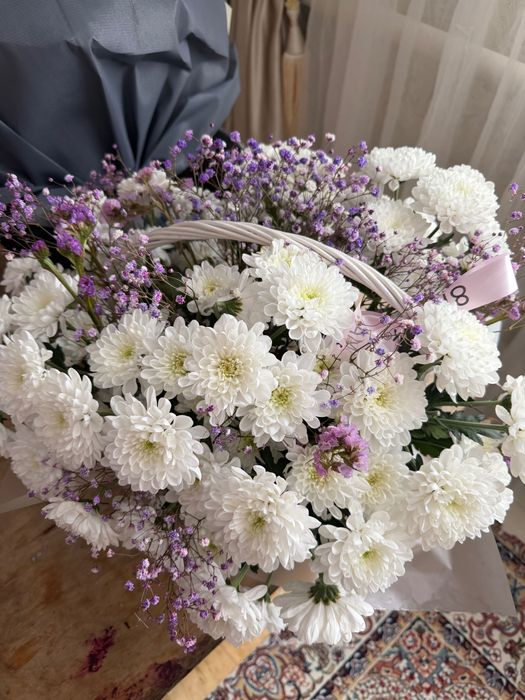 Цветы 4 букета свежие