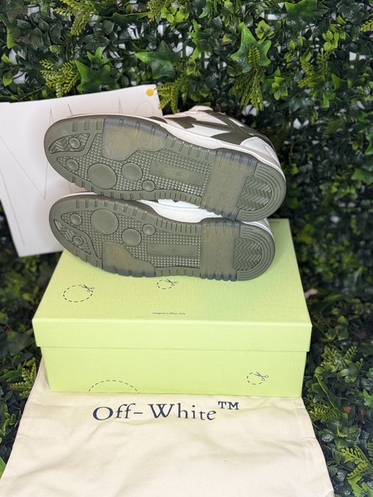 Adidasi/Sneakers Off-White OOO green and white | dustbag | MM2