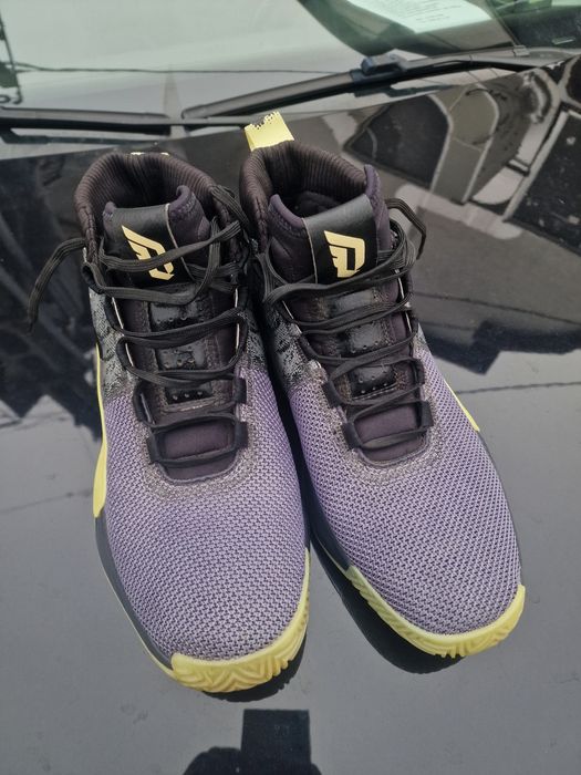 adidas  5 Glow-In-The-Dark Basketballschuhe Sneaker Neongelb Grau