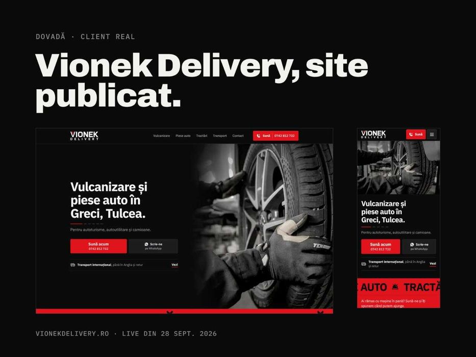 Creare Site Web Profesional | Site Firmă | Magazin Online | Web Design