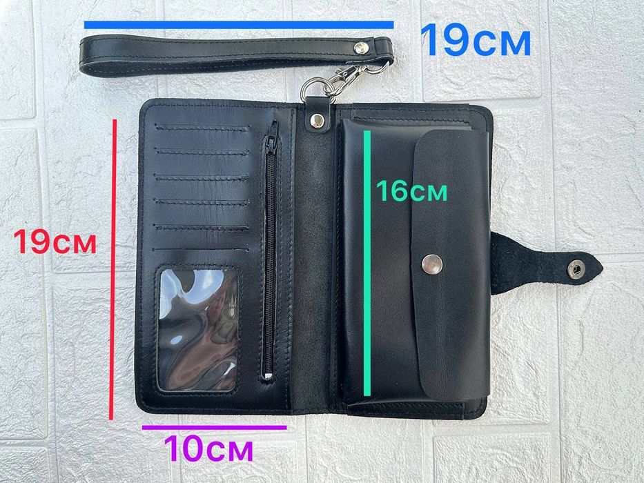 Кошелёк клатч, портмоне, кошелек клатч с ремешком