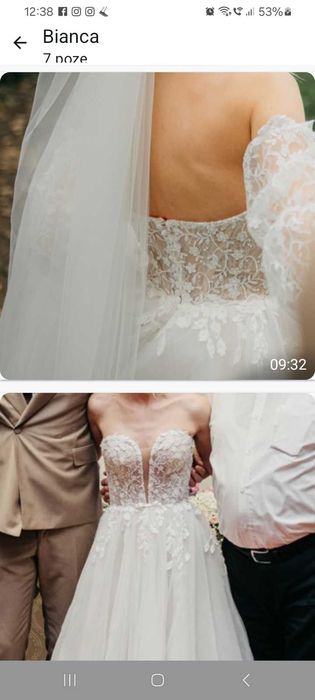 Vând rochie de mireasă