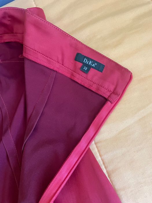 Дамска червена коктейлна рокля, Dika 38