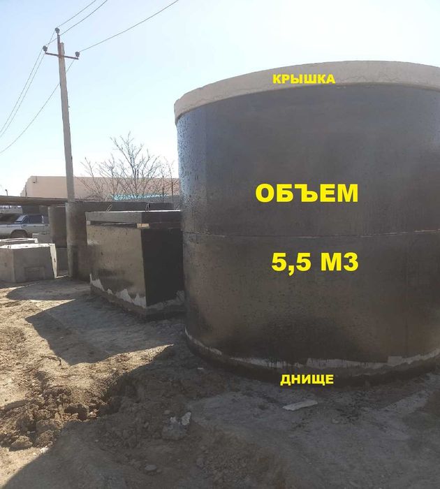 Бетонный септик в Атырау