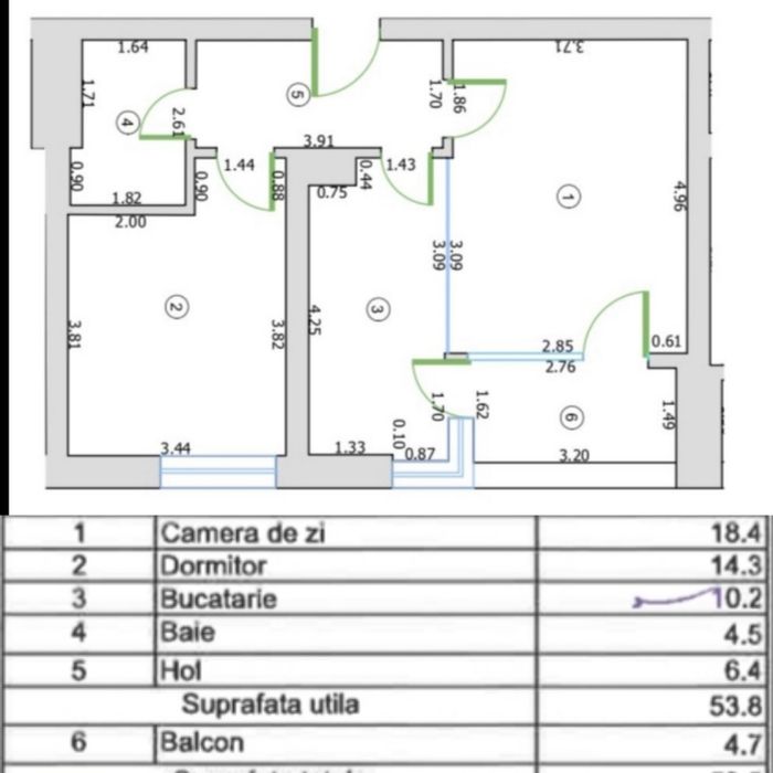 Apartament de inchiriat 2 camere Akcent City+loc de parcare suprateran