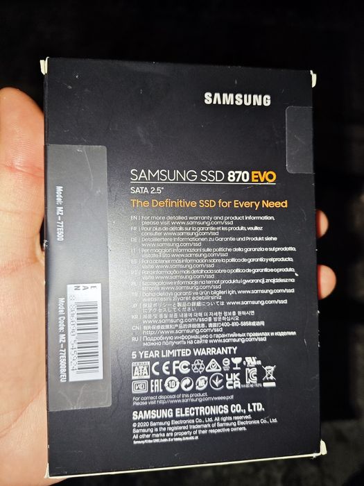 Samsung EVO 870 500gb NOU SIGILAT model MZ-77E500