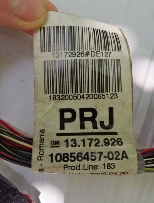 Електро инсталация за Opel Meriva след 2002г.