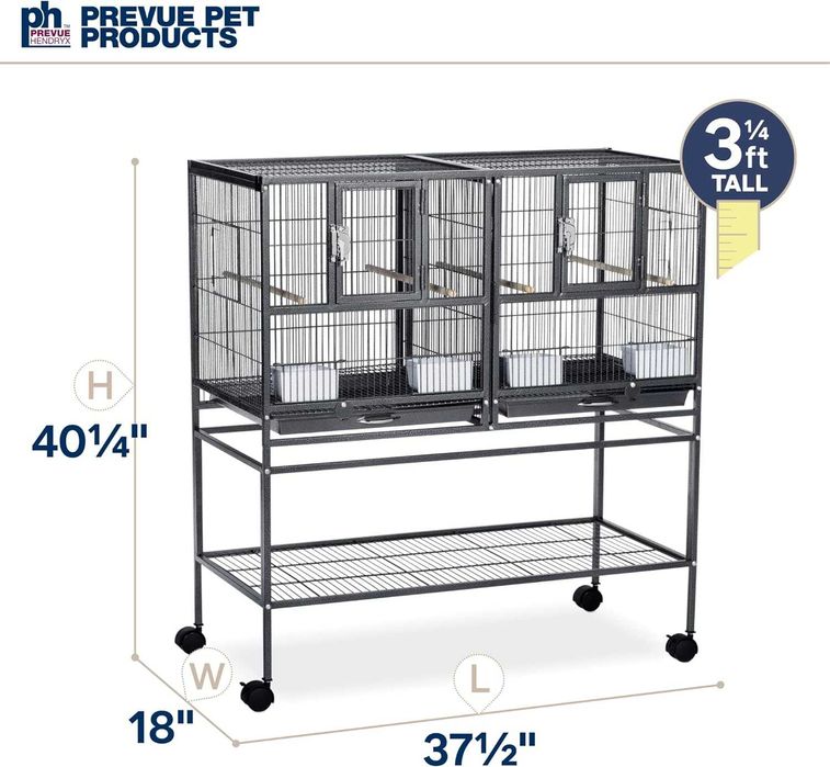 Двойна клетка, преградна стена, решетка, разплод, разделена за мътене