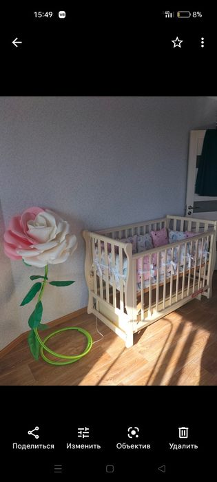 Продам кроватку маятник, бортики