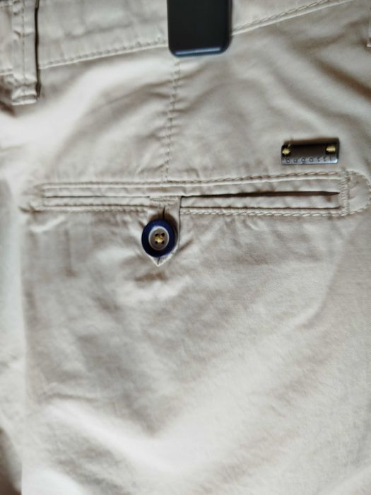 стилни, мъжки къси панталони Bugatti- M- нов