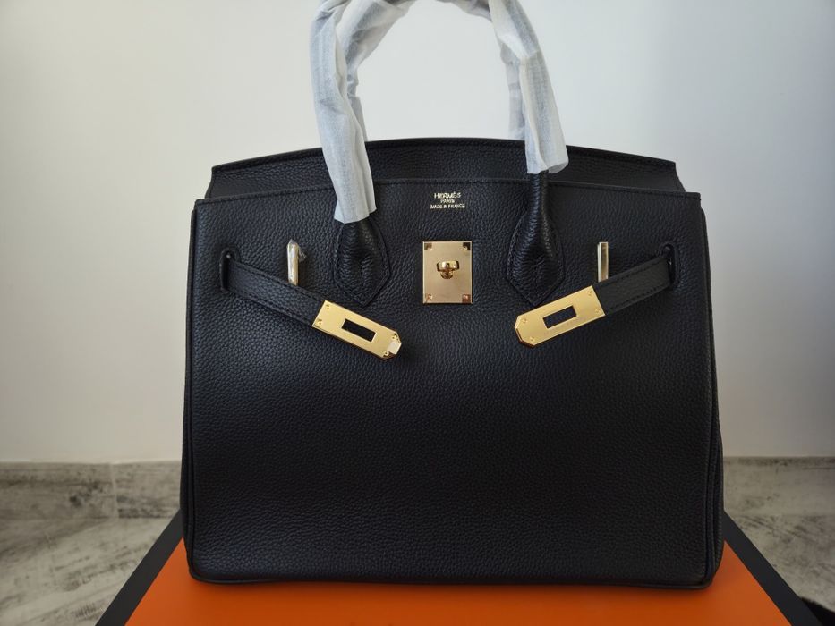 Hermes Birkin 30 Black Gold  Hardware