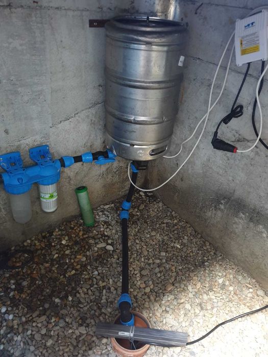 Vas hidrofor din inox, fără balon spart, pentru pompă submersibilă
