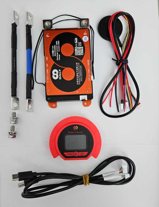 Kit Profesional Daly BMS Smart 3S 12V 100A + Display SOC – Bluetooth