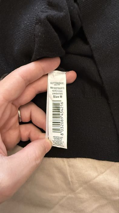 Черно поло от 100% Merino вълна