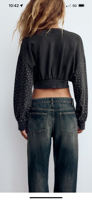 Блуза с камъни ZARA