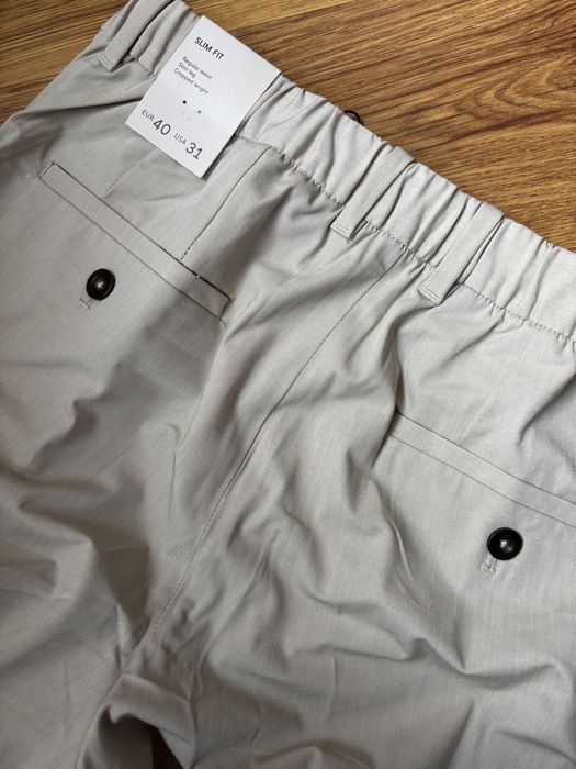 Chino Mango noi slim fit gri / 40