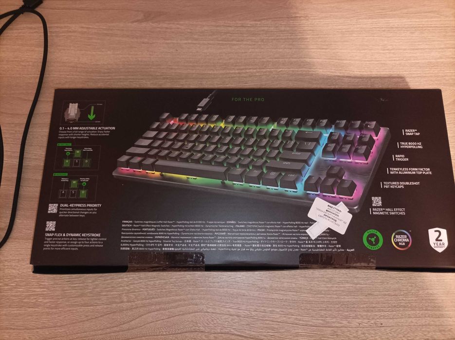 Клавиатура Razer Huntsman V3 HE Magnetic TKL 8khz