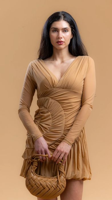 Нова чанта JWPEI бежова бяла и черна