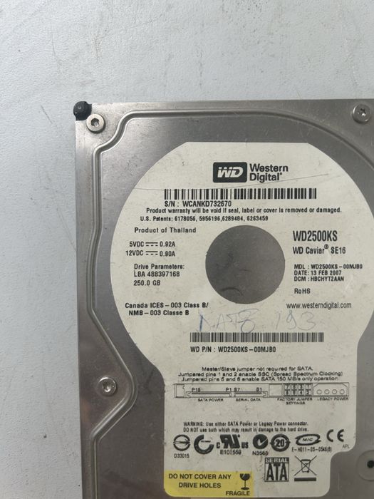 Hard Disk 250gb