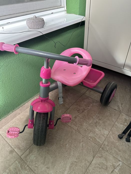 Детска розова триколка