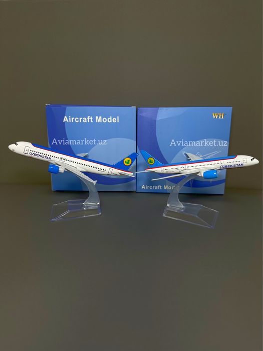 Самолет AIRBUS A320 Uzbekistan Airways (100% металл отличный подарок)